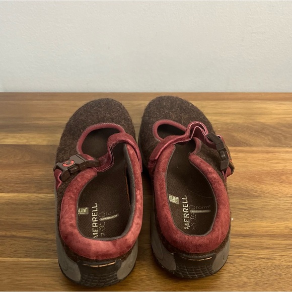 Merrell Women's Encore Wool Shoes women’s 6 Mary Jane burgundy  QForm Ortholite - Picture 3 of 10